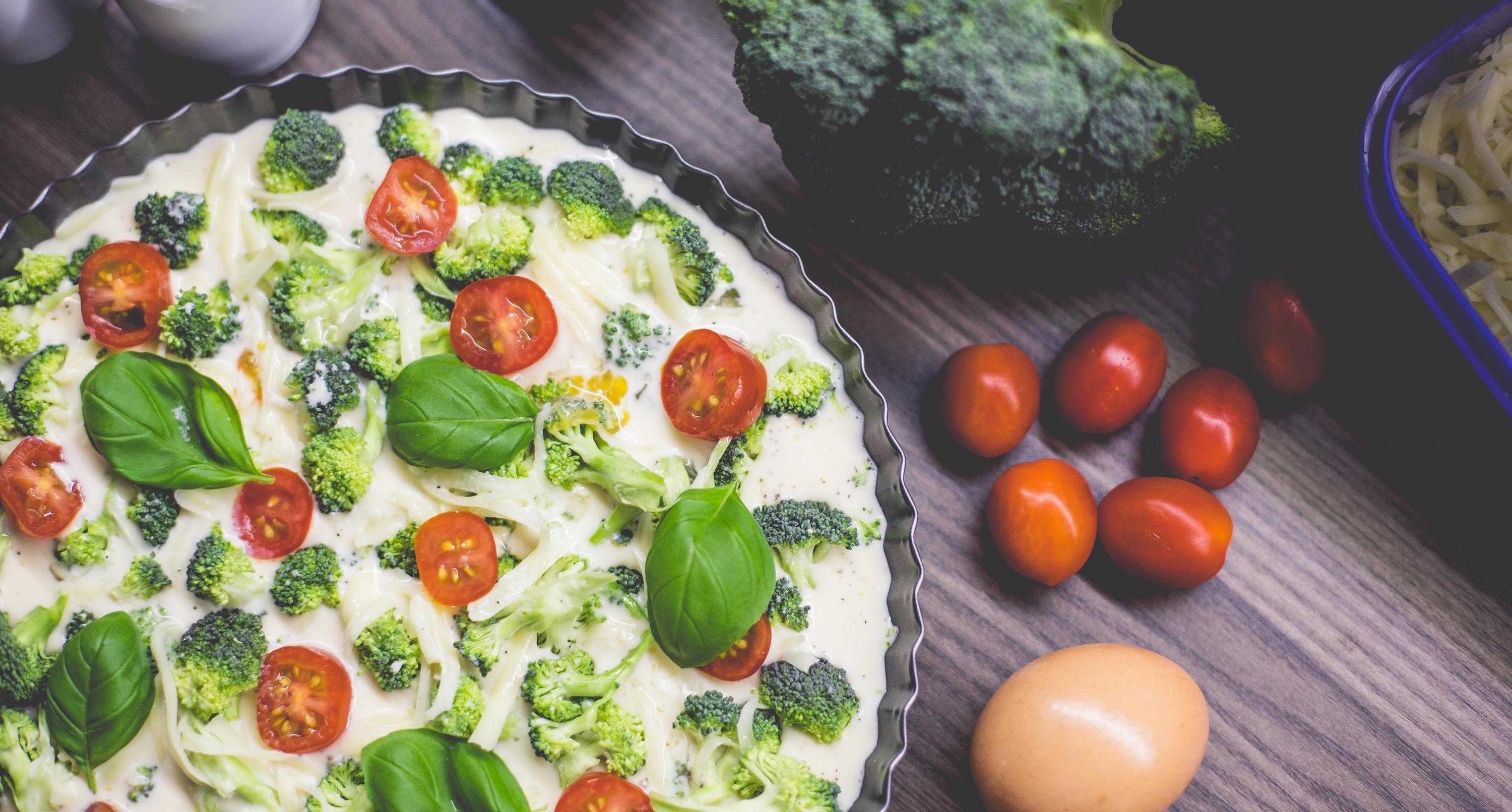 healthy fitness broccoli pie
